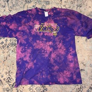 minnesota vikings tie-dye t-shirt